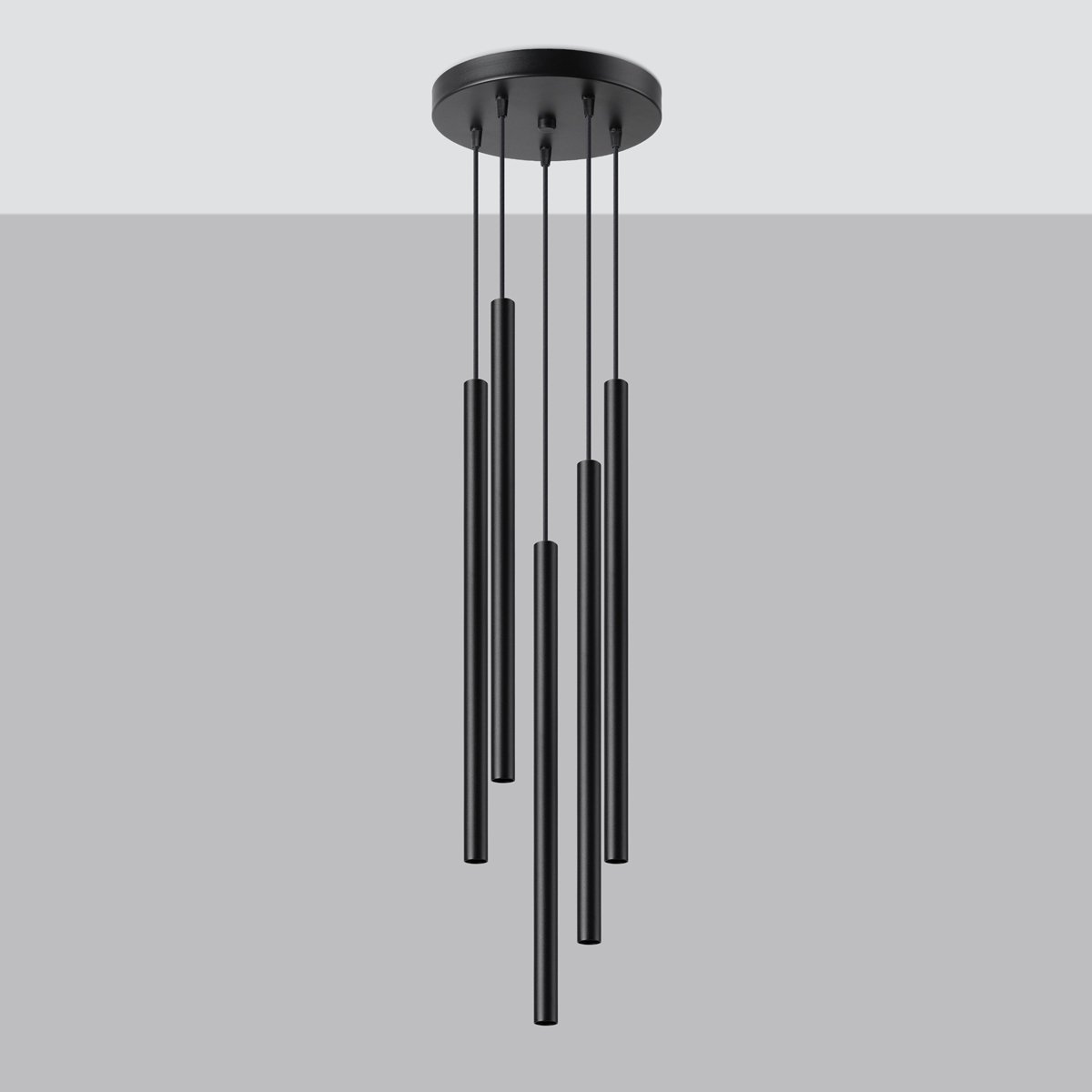 Suspension Acier Noir G9 5 Pastelo noir, EDEN