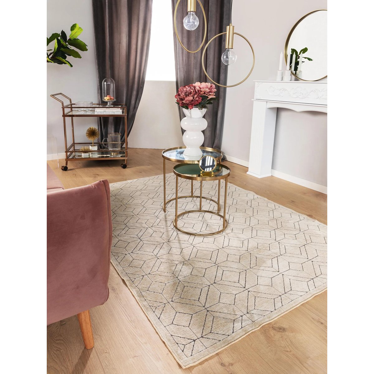 Tapis DAISY crème, BENUTA 