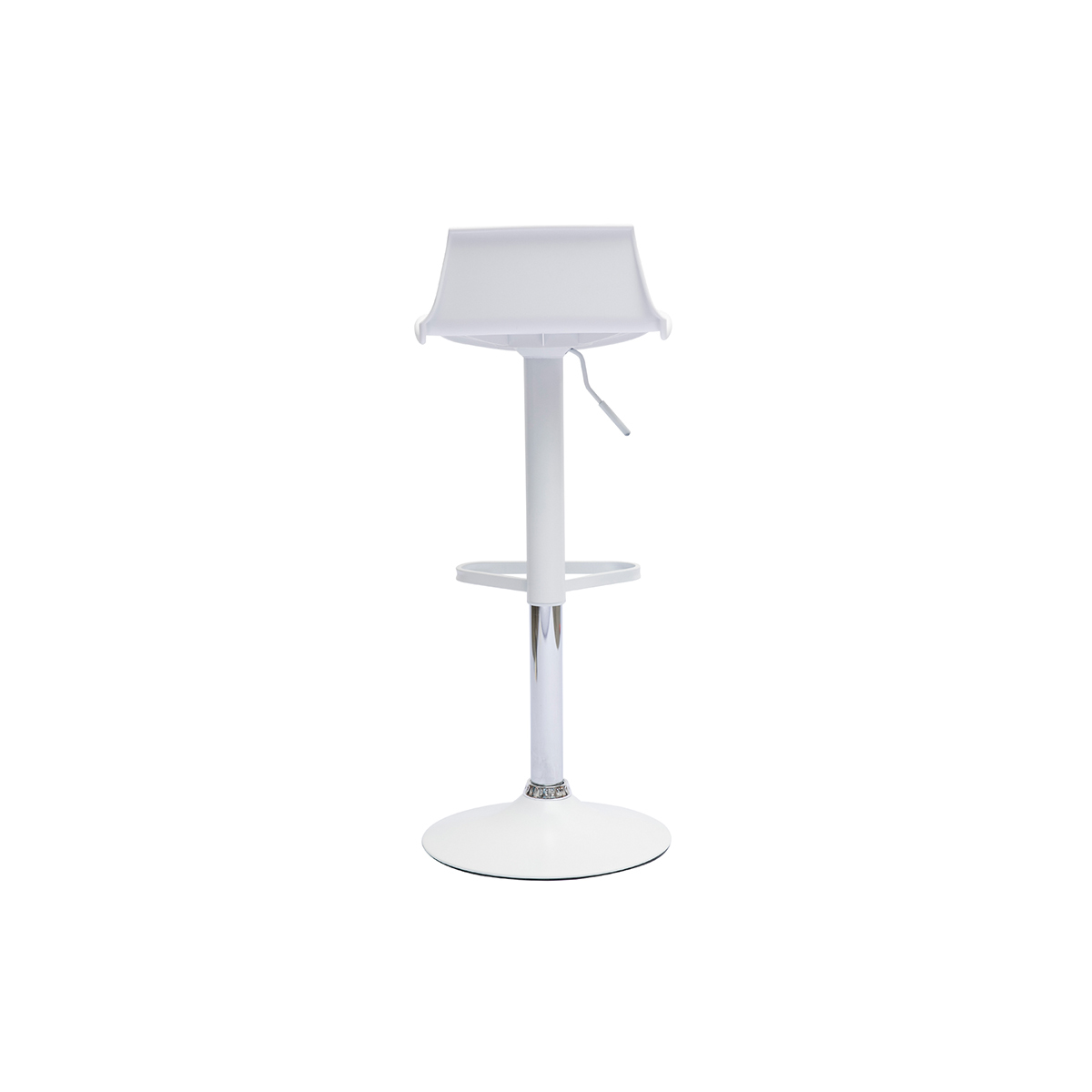 Tabourets de bar réglables 360° (lot de 2) KRONOS blanc, MILIBOO