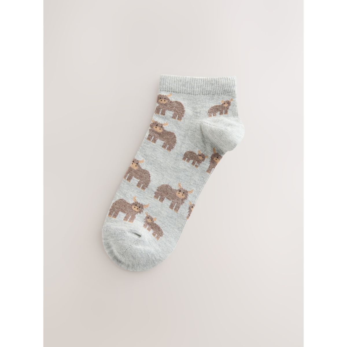 Chaussettes de sport à motif hamish, 5 paires marine/avoine, NEXT