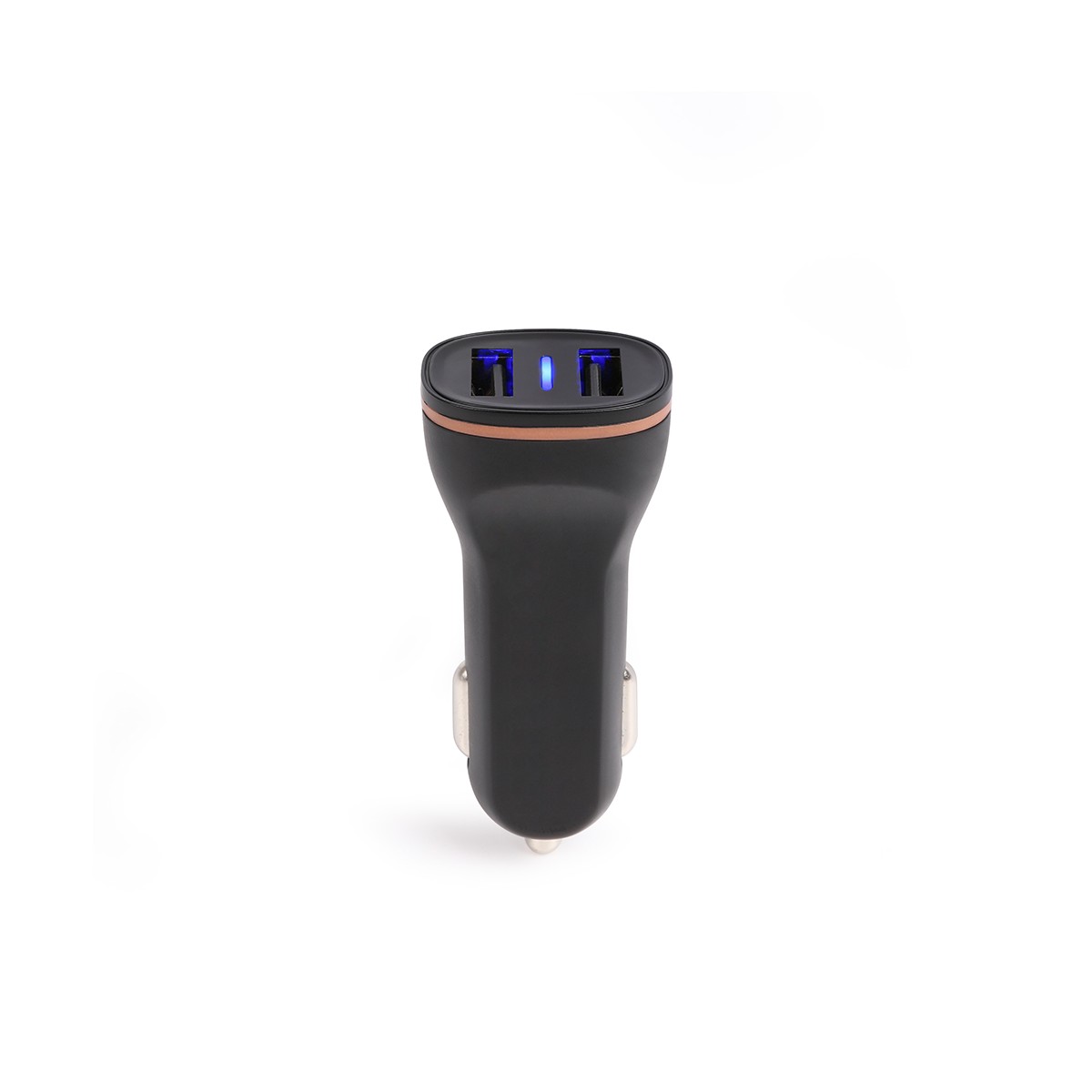 Adaptateur allume-cigare double USB couleur unique, LIVOO