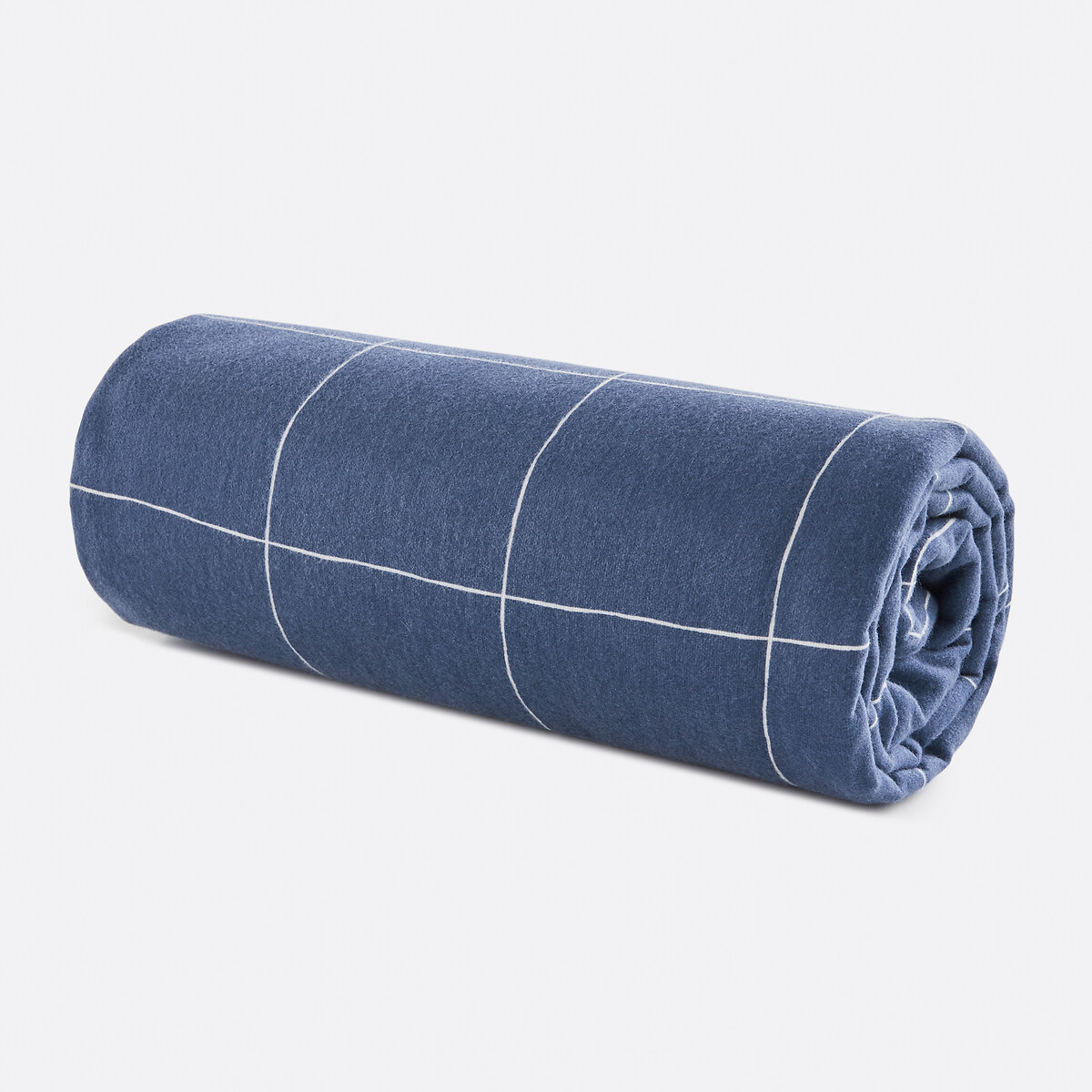 Sábana bajera infantil de franela, alt. ajust. 25 cm, Solven blanco/azul, LA REDOUTE INTERIEURS
