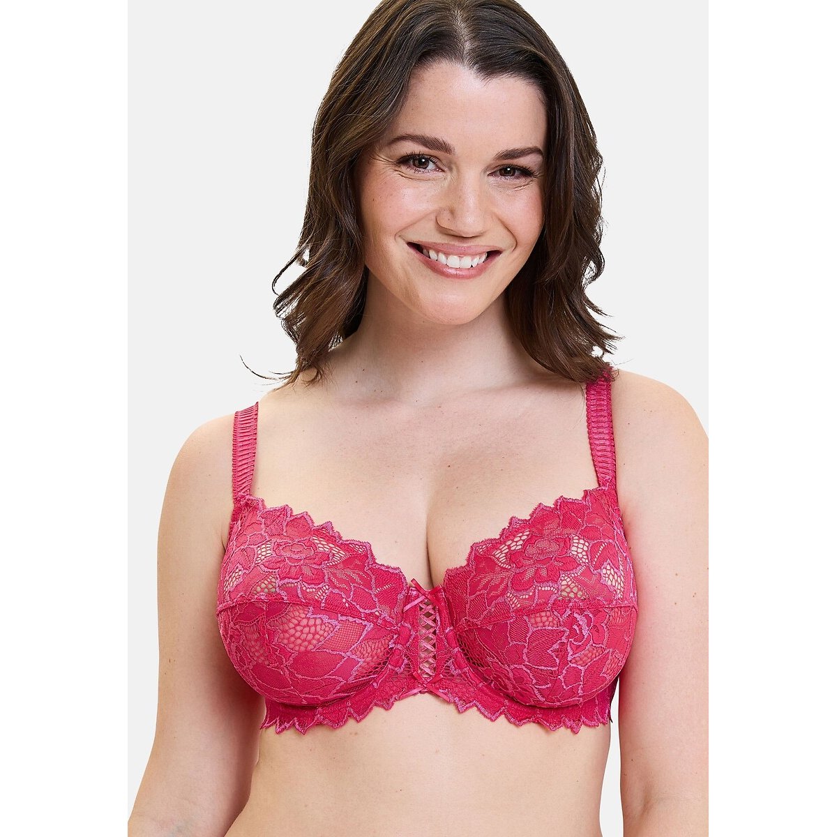 Soutien gorge emboitant avec armatures Arum rose fluo, SANS COMPLEXE