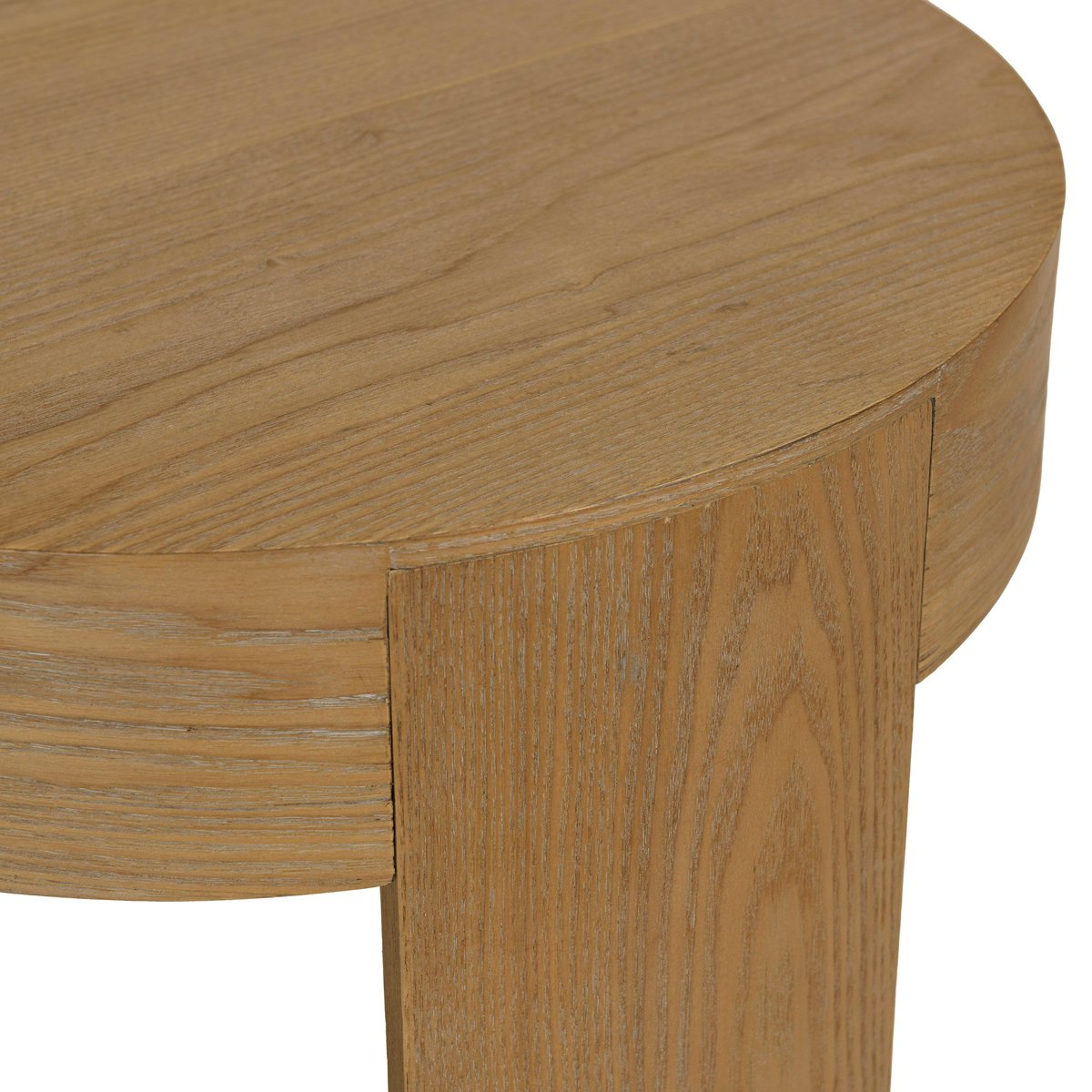 Table d'appoint ronde couleur naturelle design arrondi VELAR bois naturel, PIER IMPORT