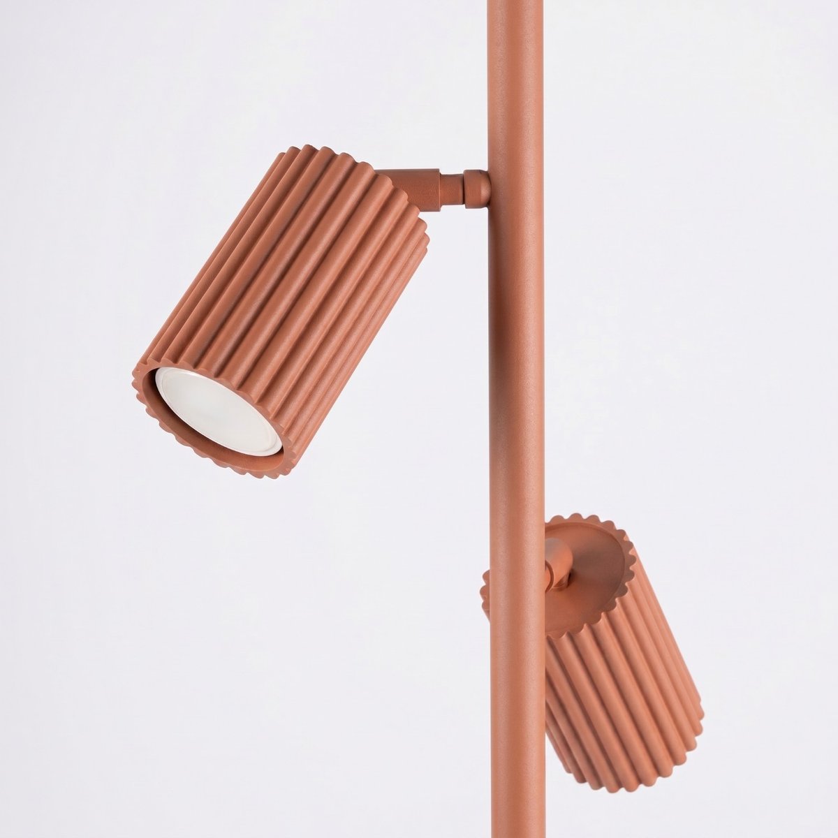 Lampadaire Aluminium Ocre Rouge GU10 3 KARBON ocre rouge, EDEN