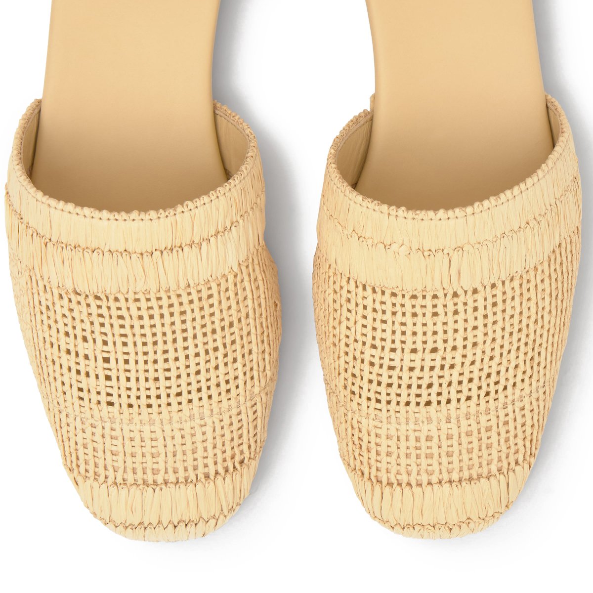 Espadrilles plates en raphia naturel GOLDIE beige, CASTANER