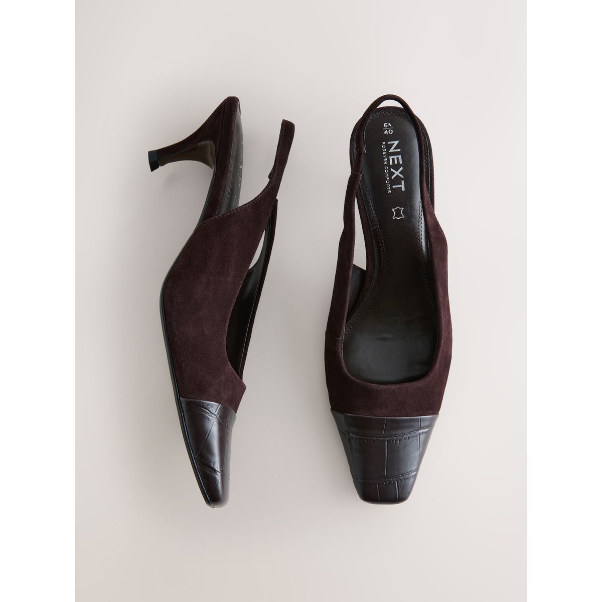 Escarpins à bout renforcé forever comfort® marron chocolat, NEXT