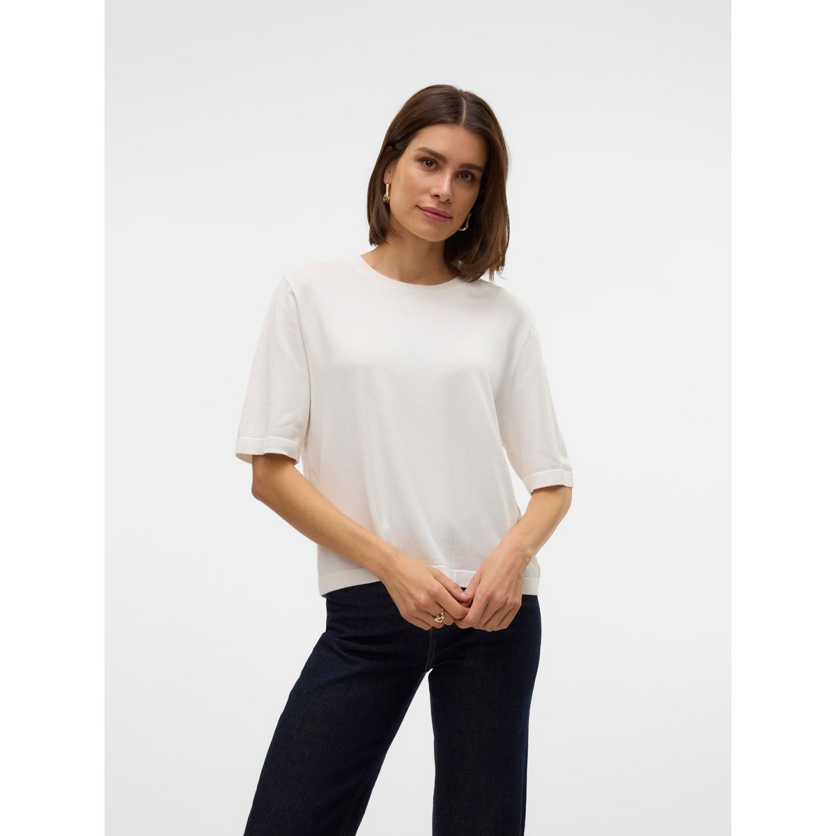 Pull En Maille snow white, VERO MODA