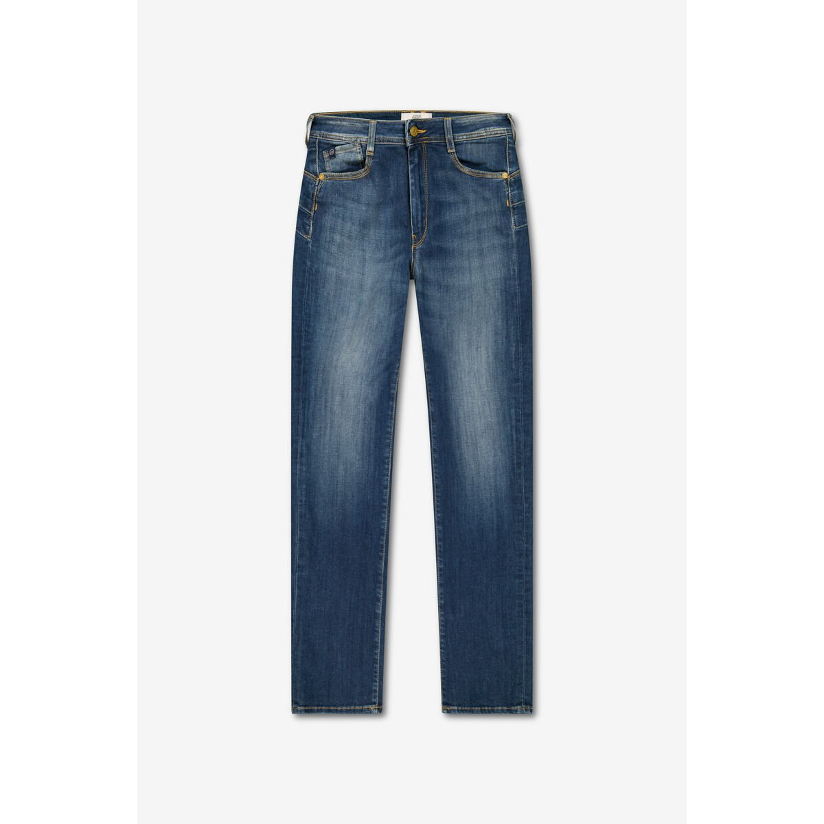 Jeans push-up droite taille haute PULP, longueur 34 blue, LE TEMPS DES CERISES
