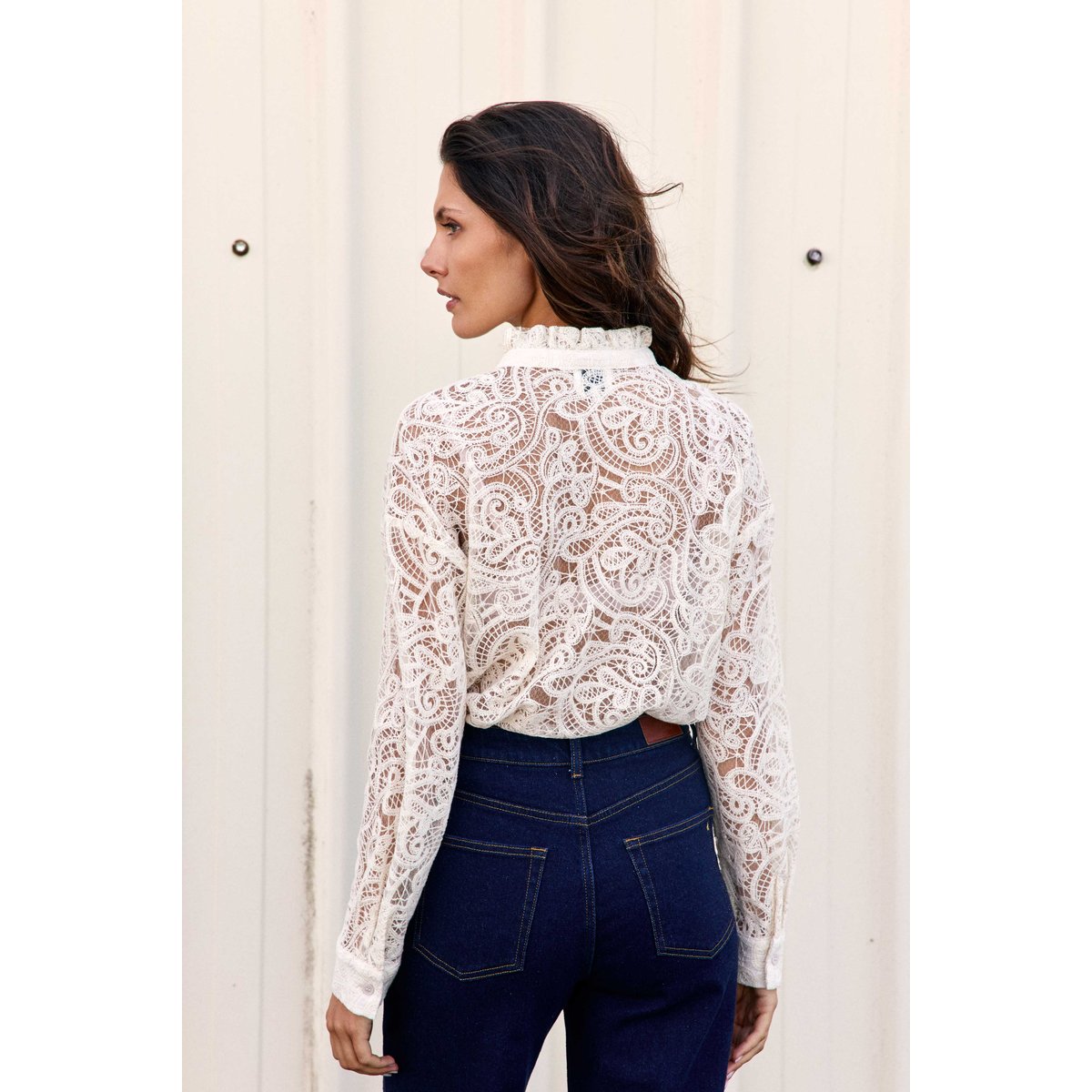 BLOUSE uni CLOZYA 11-ecru, LA PETITE ETOILE