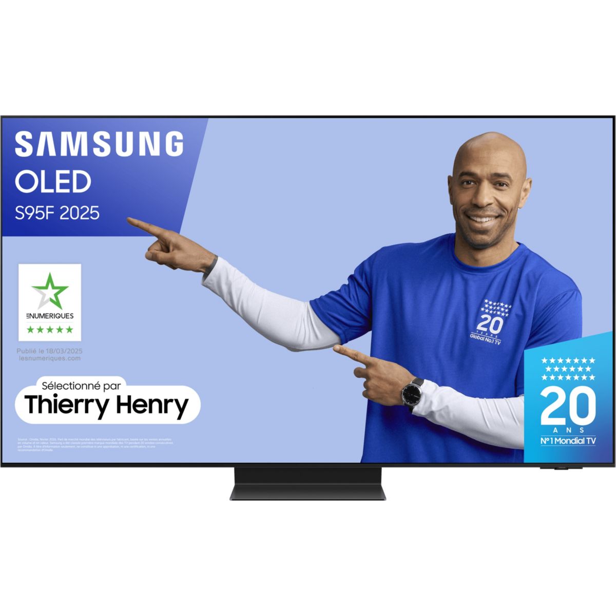 TV OLED TQ83S95F (2025) 83" (209 cm) 4K - Smart TV, anti-reflet couleur unique, SAMSUNG