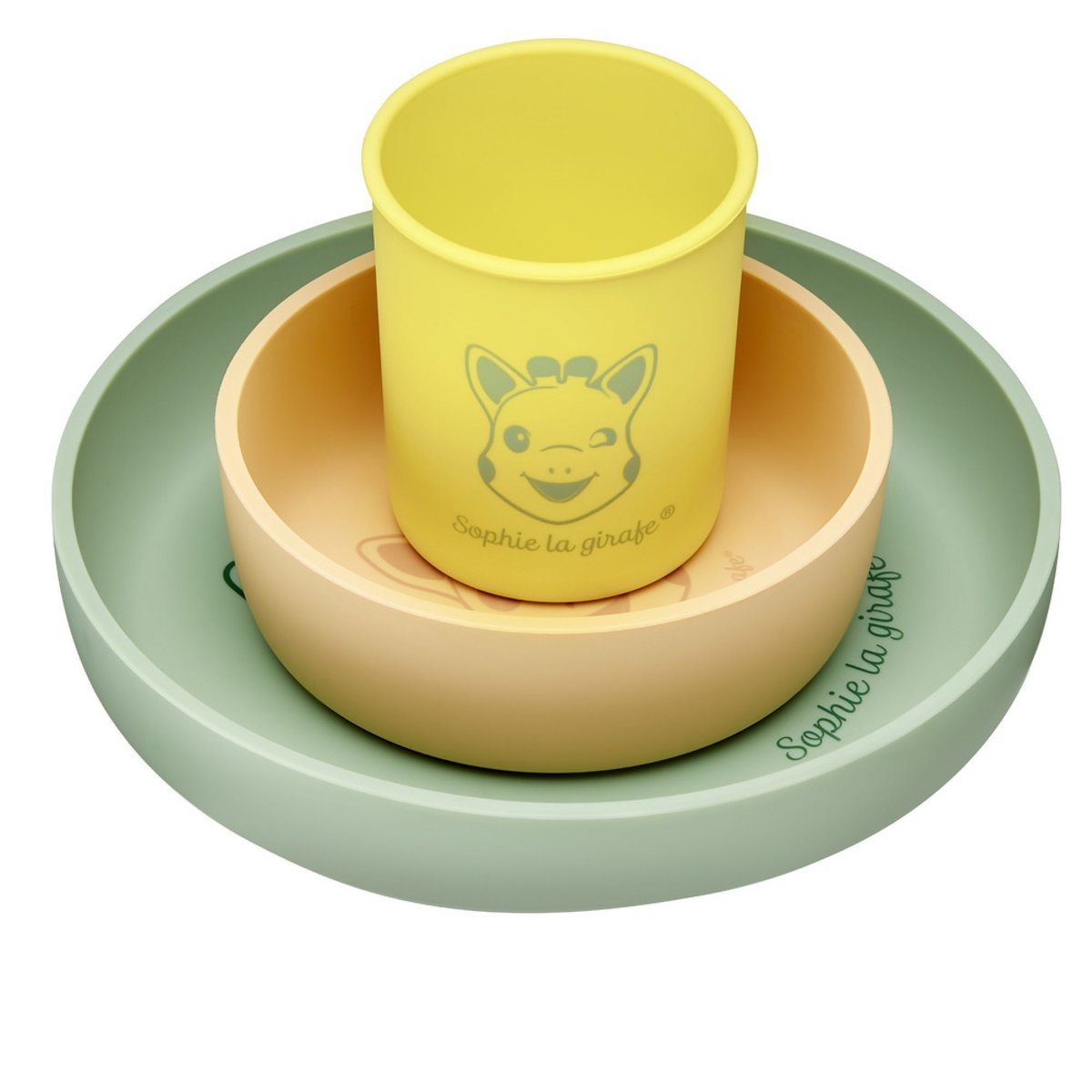 Set repas silicone vert, VULLI