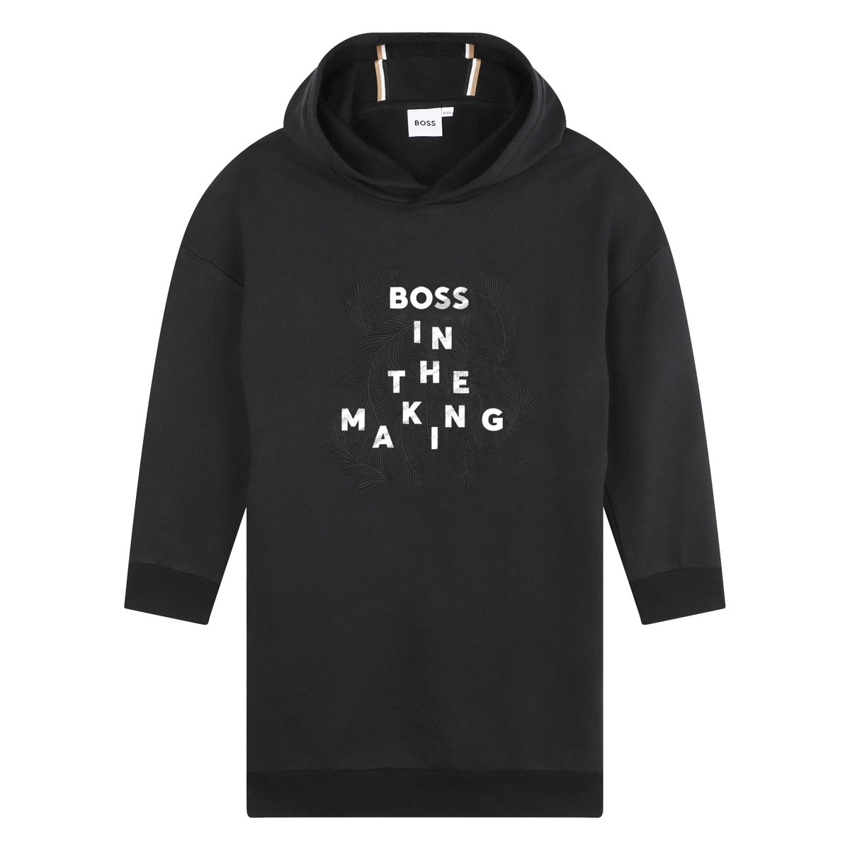 Robe à capuche black, BOSS KIDSWEAR