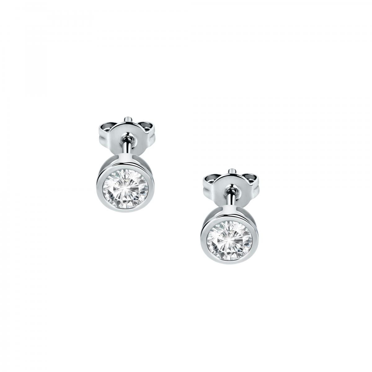 Boucles D'oreilles En Or Blanc 750 B-classic argent, BLUESPIRIT