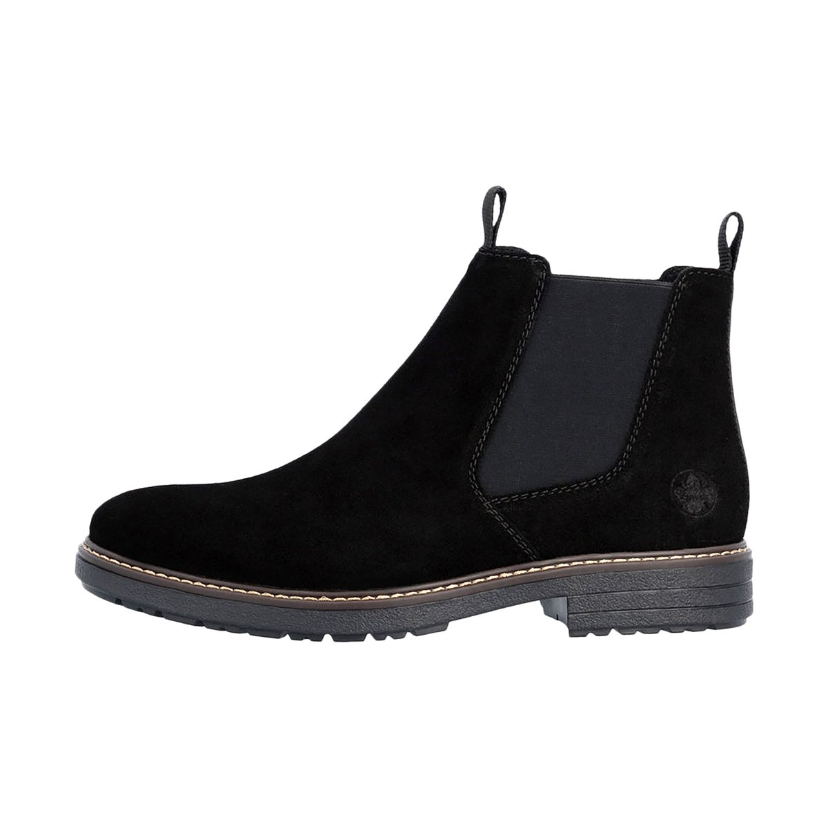 Bottine Cuir Rgd noir, RIEKER