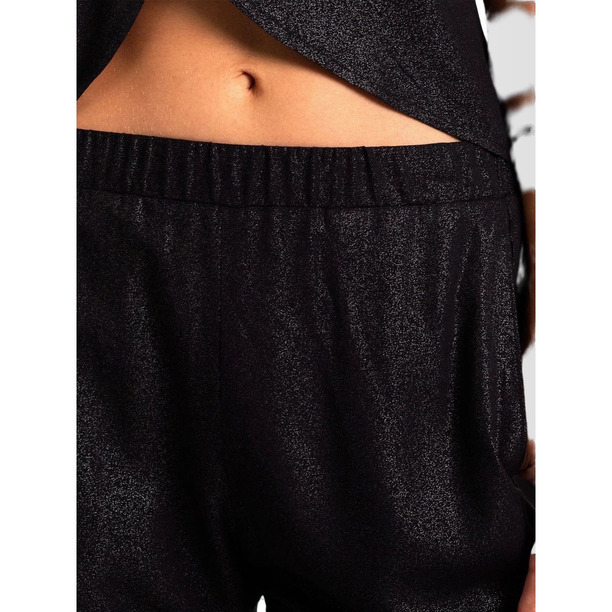 Pantalon long à paillettes SORRY I'M HERE noir, THE-ARE