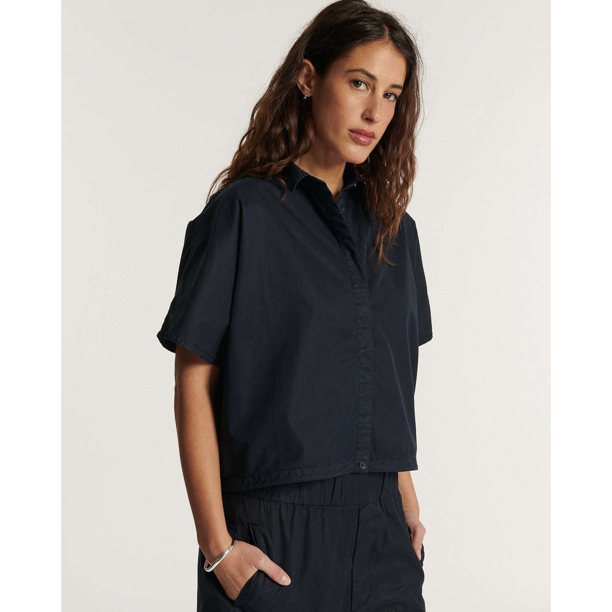 TOP   POPELINE navy, LABDIP