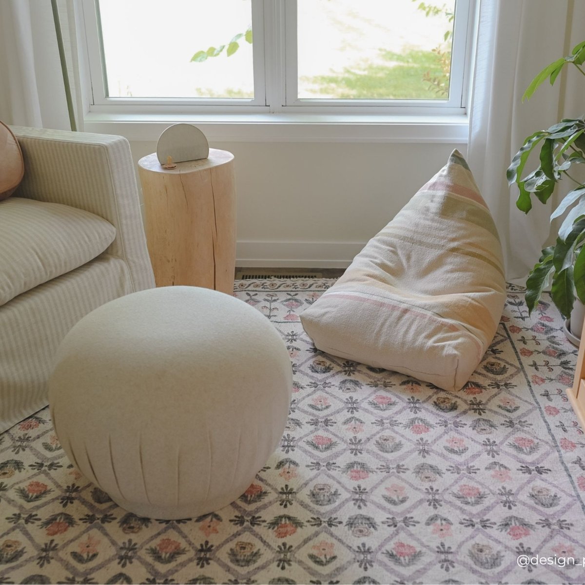 Pouf Cleo - EXCLUSIVE ONLINE nude vintage, olive, LORENA CANALS