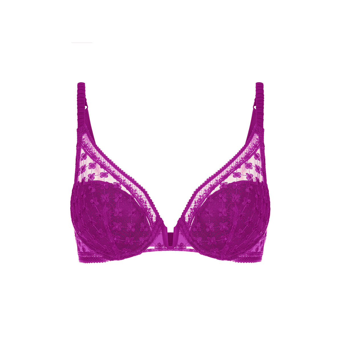 Soutien-gorge push-up triangle, HORTENSE rose, SIMONE PERELE