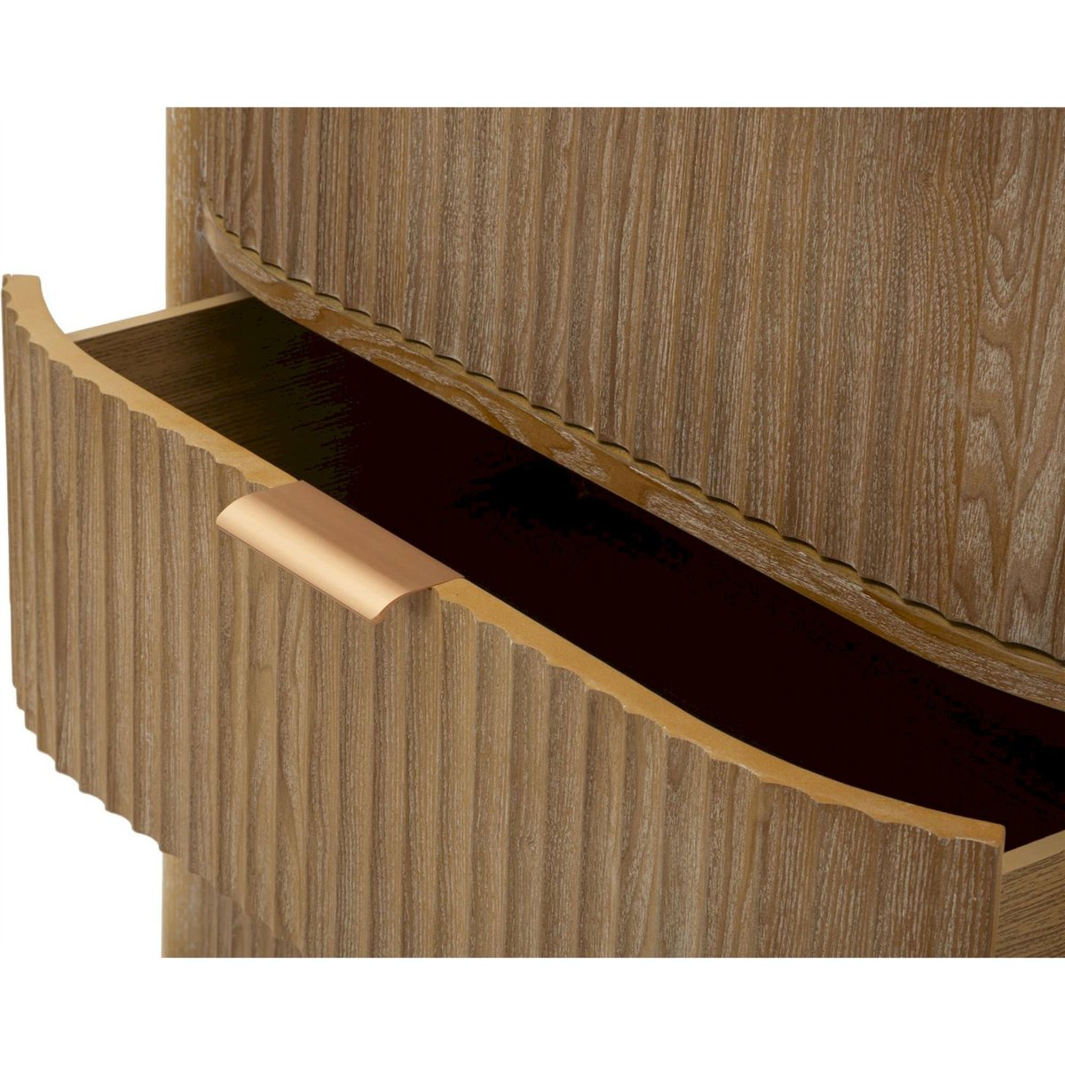 Commode 3 tiroirs en sapin et fer MODERN bois naturel, RECOLLECTION