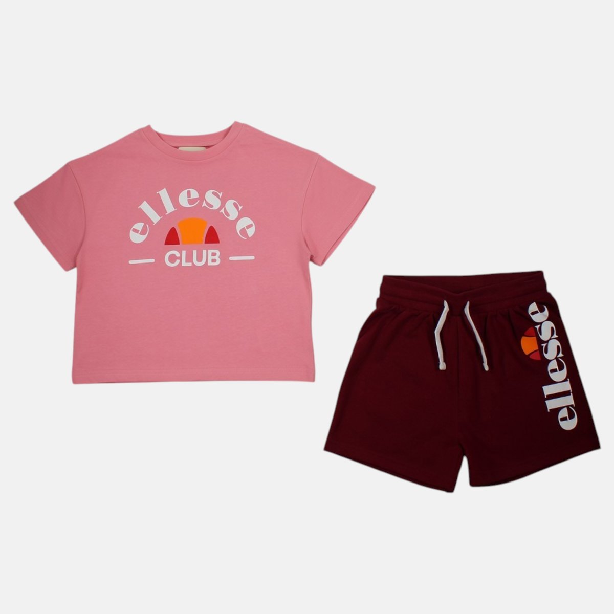 Lot de 2 t-shirts manches courtes et short MISS bordeaux, ELLESSE