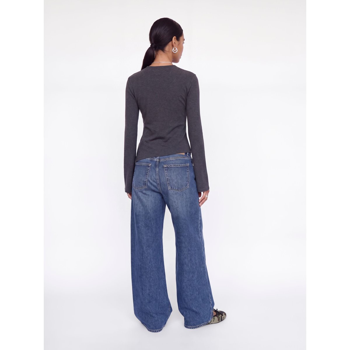 Top dark grey melange, JJXX