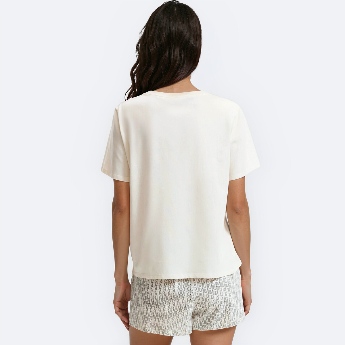 Cotton Jersey Short Pyjamas ecru , SO'HOME