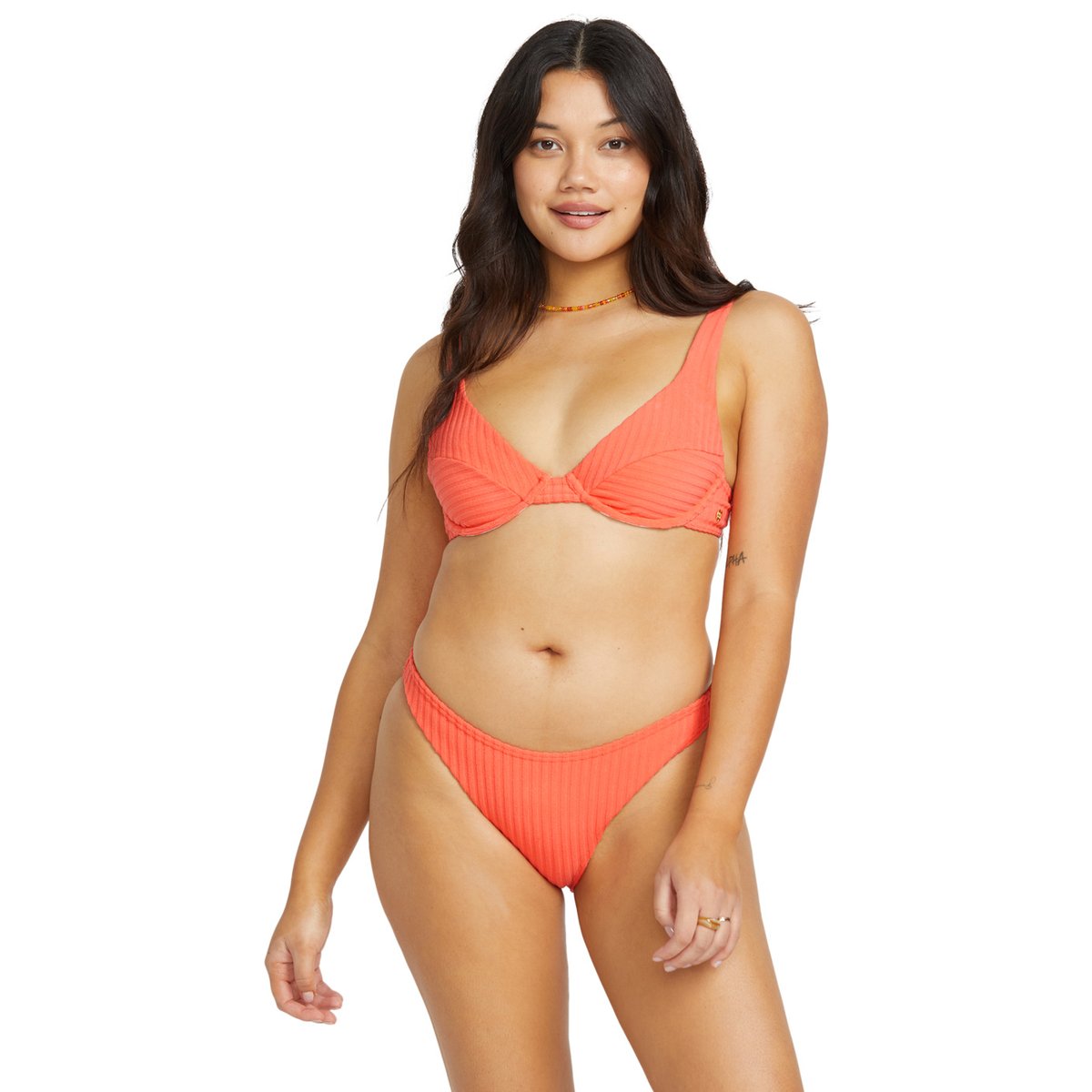 Bas de bikini couvrance medium IN THE LOOP jaune papaya, BILLABONG