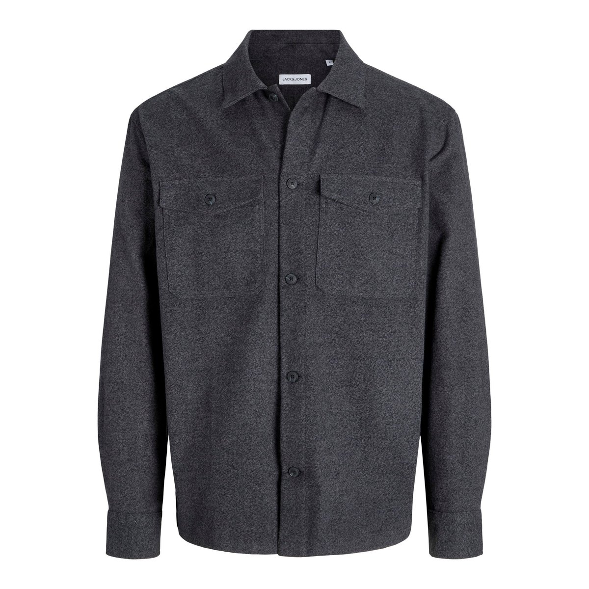 Surchemise dark grey melange, JACK & JONES