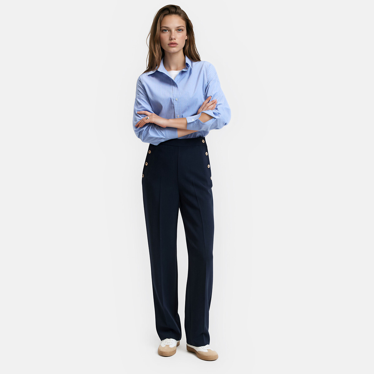 Signatures Adrienne Sailor Trousers navy blue, LA REDOUTE COLLECTIONS
