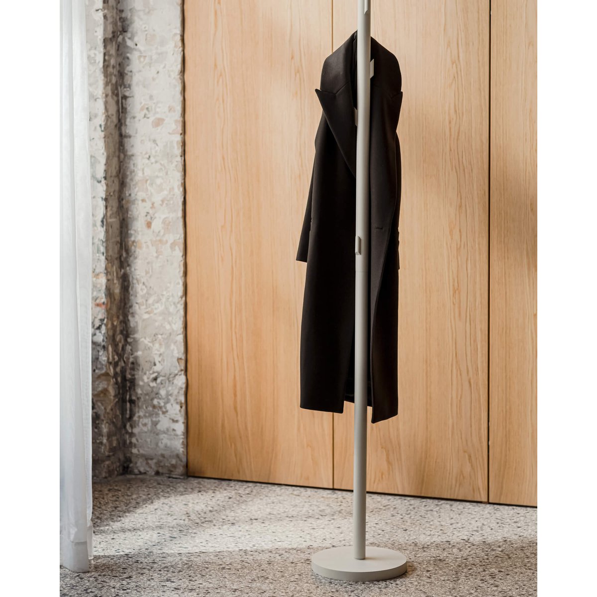 noo.ma Porte-manteau Yuko beige, gris clair, NOO.MA