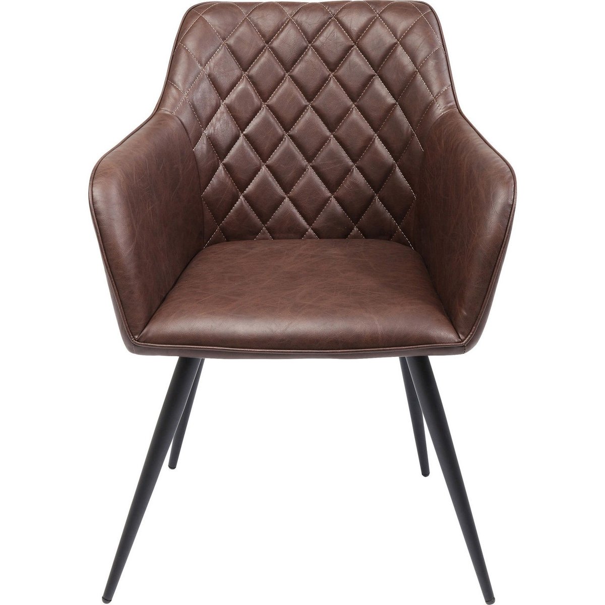 Chaise avec accoudoirs, SAN REMO marron, KARE DESIGN