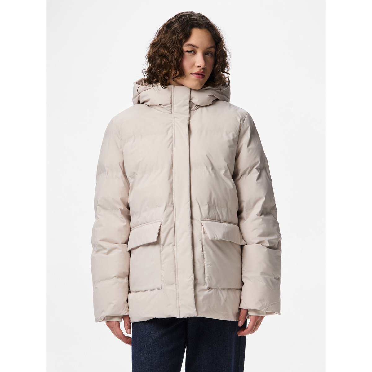 Veste Rembourrée silver gray, PIECES