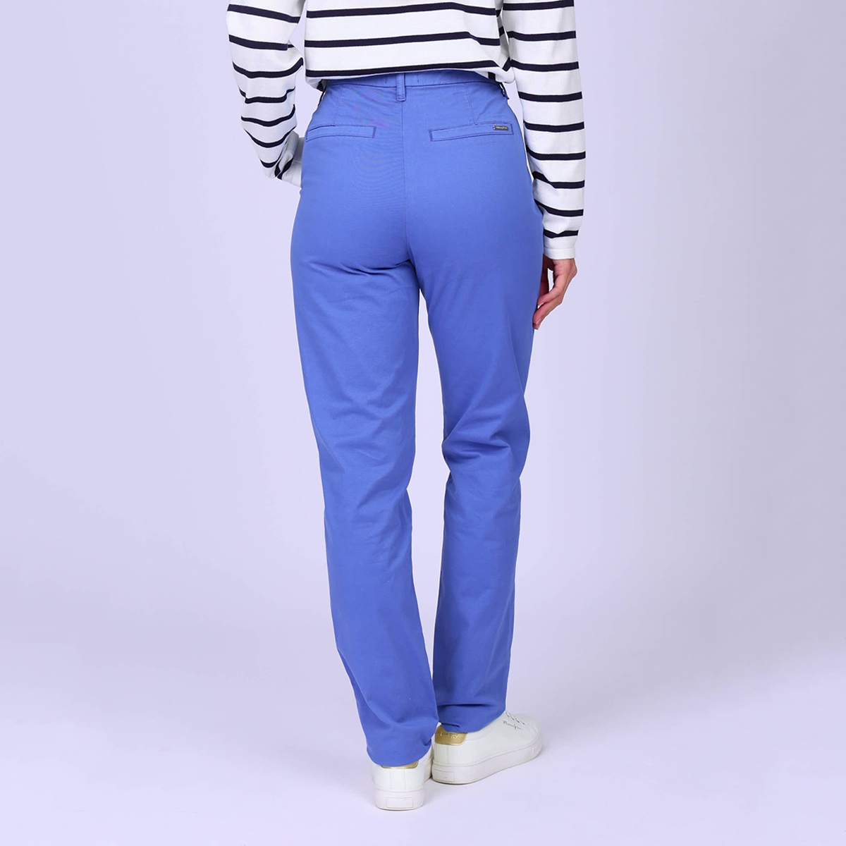 Pantalon chino Gladys bleu, MISE AU GREEN