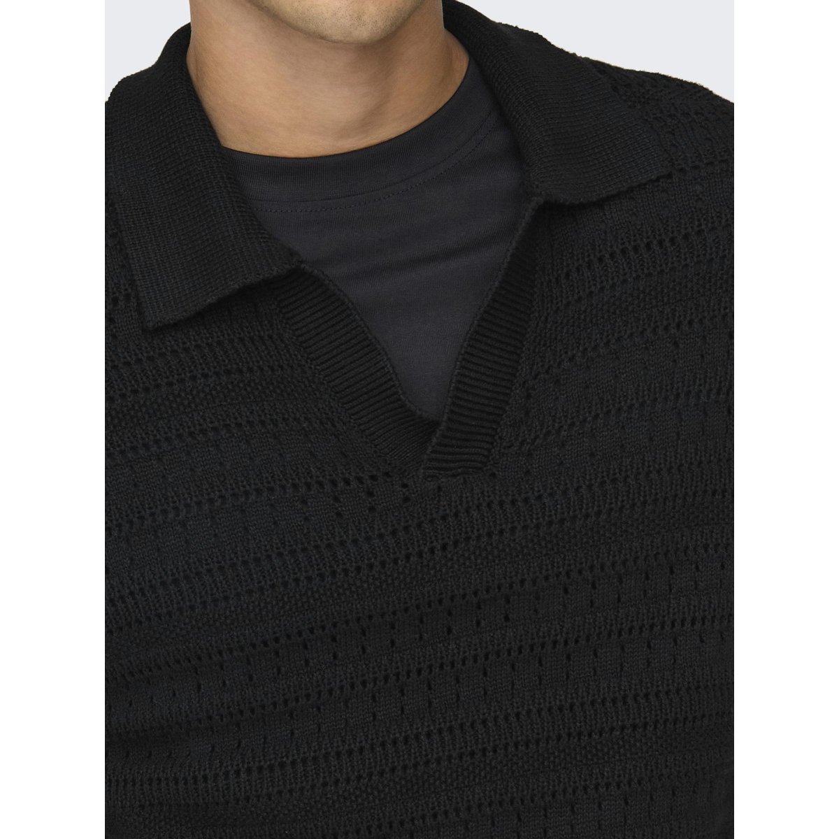 Polo noire - black, ONLY & SONS