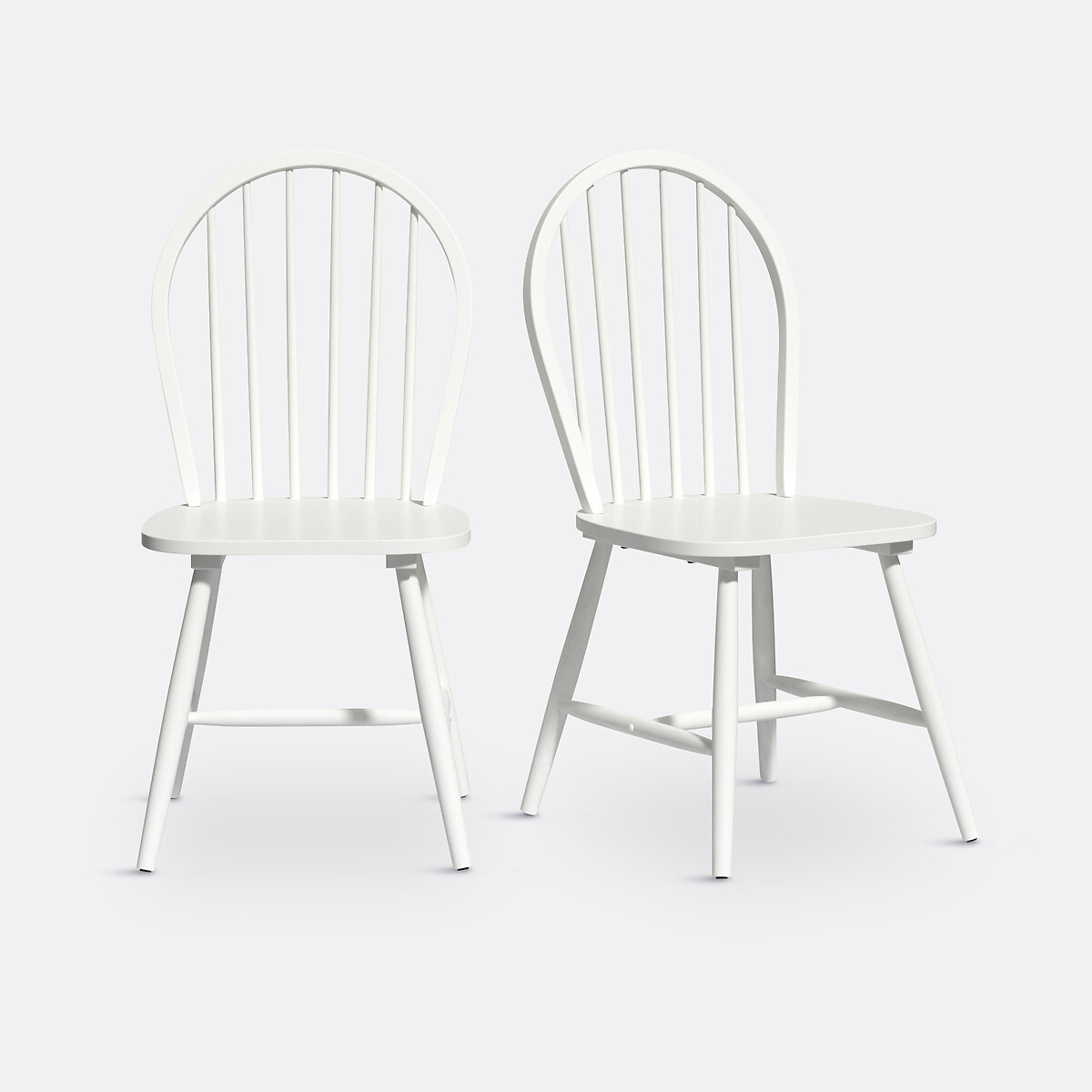 Lot de 2 chaises à barreaux, WINDSOR blanc, LA REDOUTE INTERIEURS