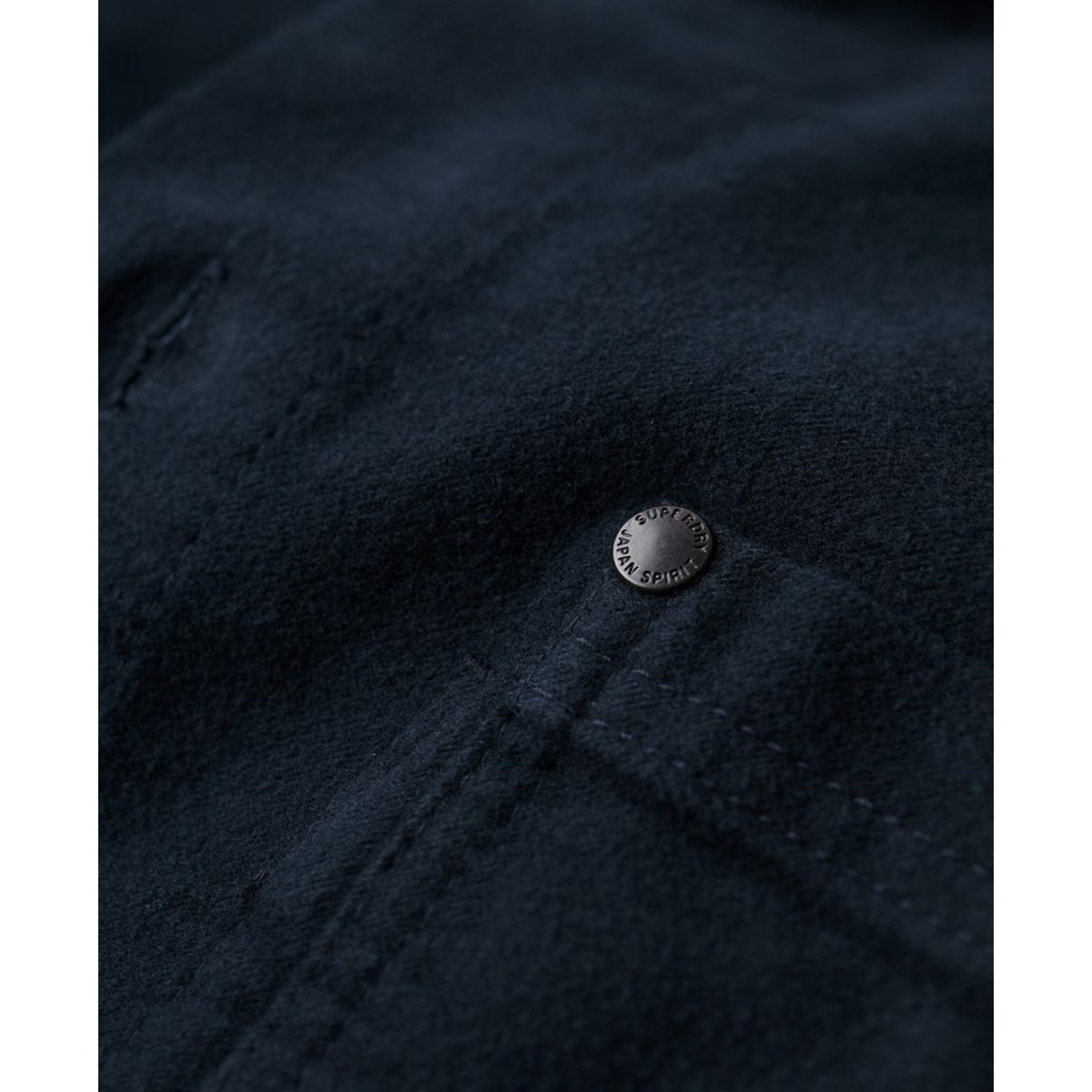 Surchemise en moleskine Merchant Store bleu marine éclipse, SUPERDRY