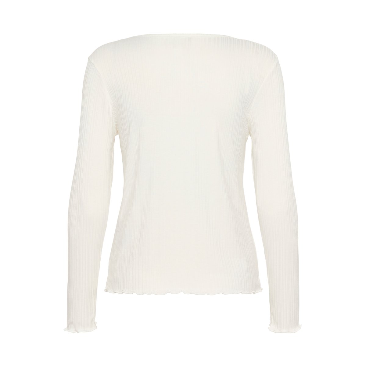 Long sleeved T-shirt blanc chalk, KAFFE
