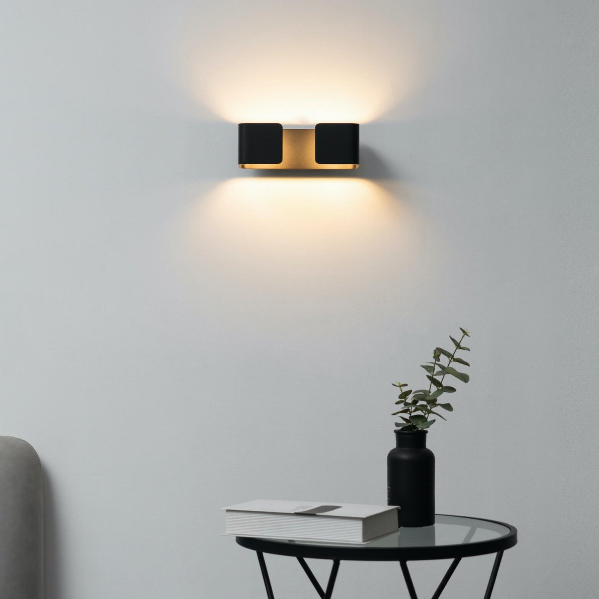 Applique murale LED design - FOSS noir, KOSILUM