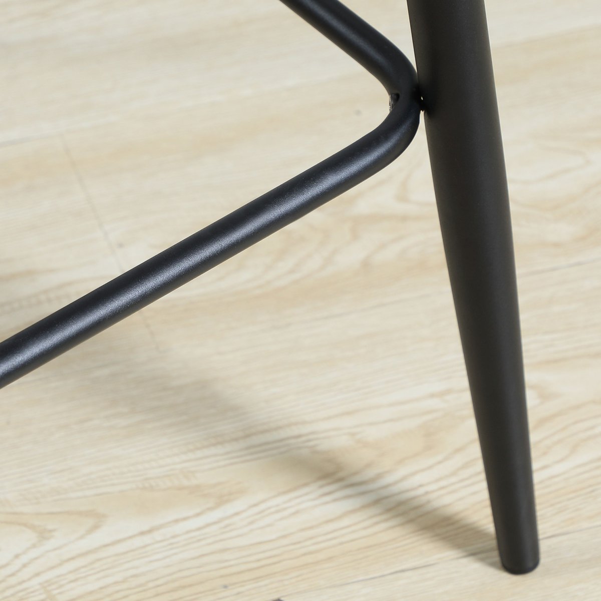 Tabouret de bar Velours (100 % polyester) vert foncé, HOMCOM