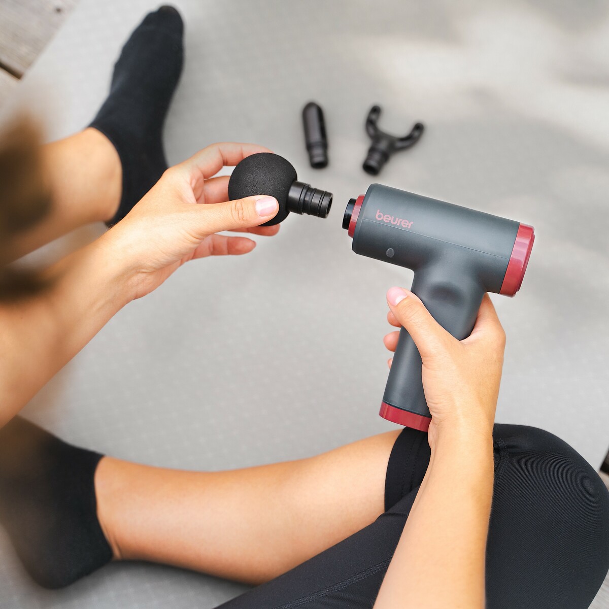 Pistolet de massage MG 89 noir/rouge, BEURER