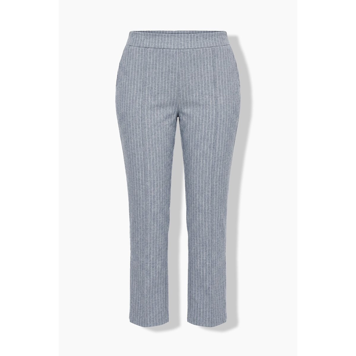Pantalon à fines rayures chiné gris moyen, ULLA POPKEN