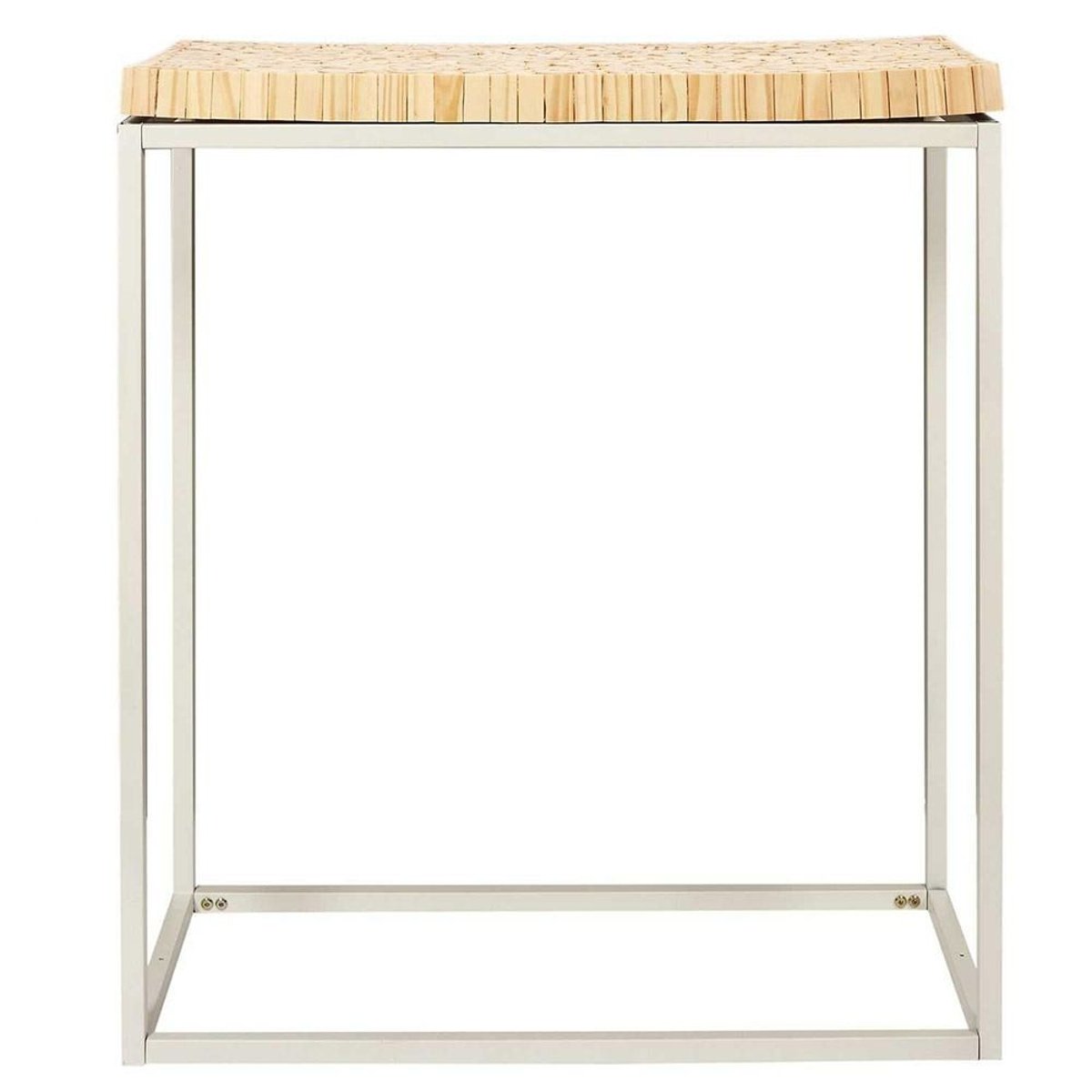 Console rondin beige, DECORATIE