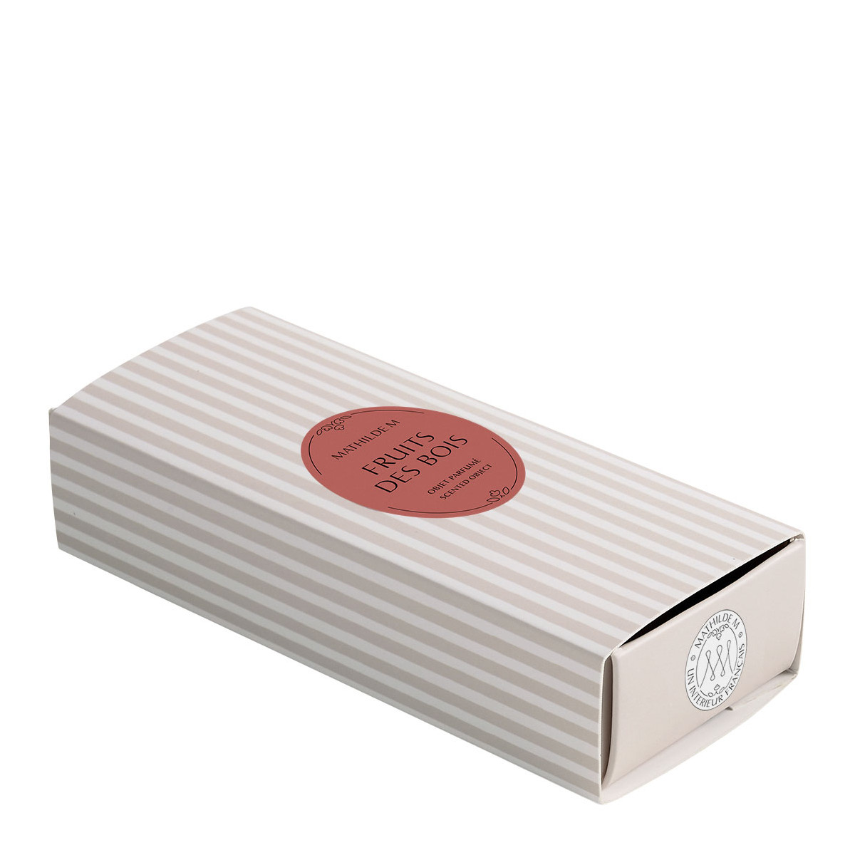 Coffret de 3 décors fondants en cire parfumée blanc, MATHILDE M