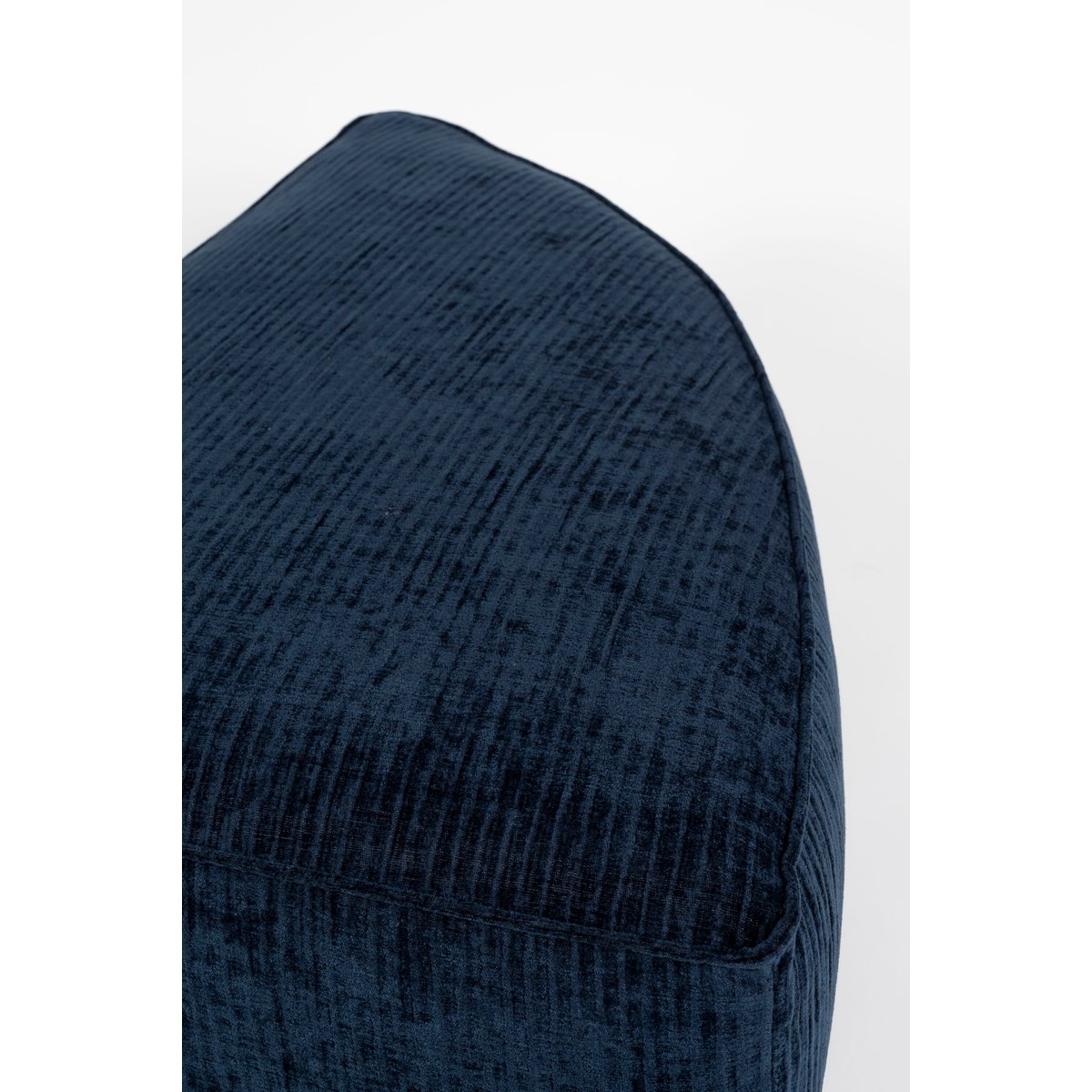 Pouf élément gauche 1 place en tissu HUNTER ELEMENT bleu foncé, ZUIVER