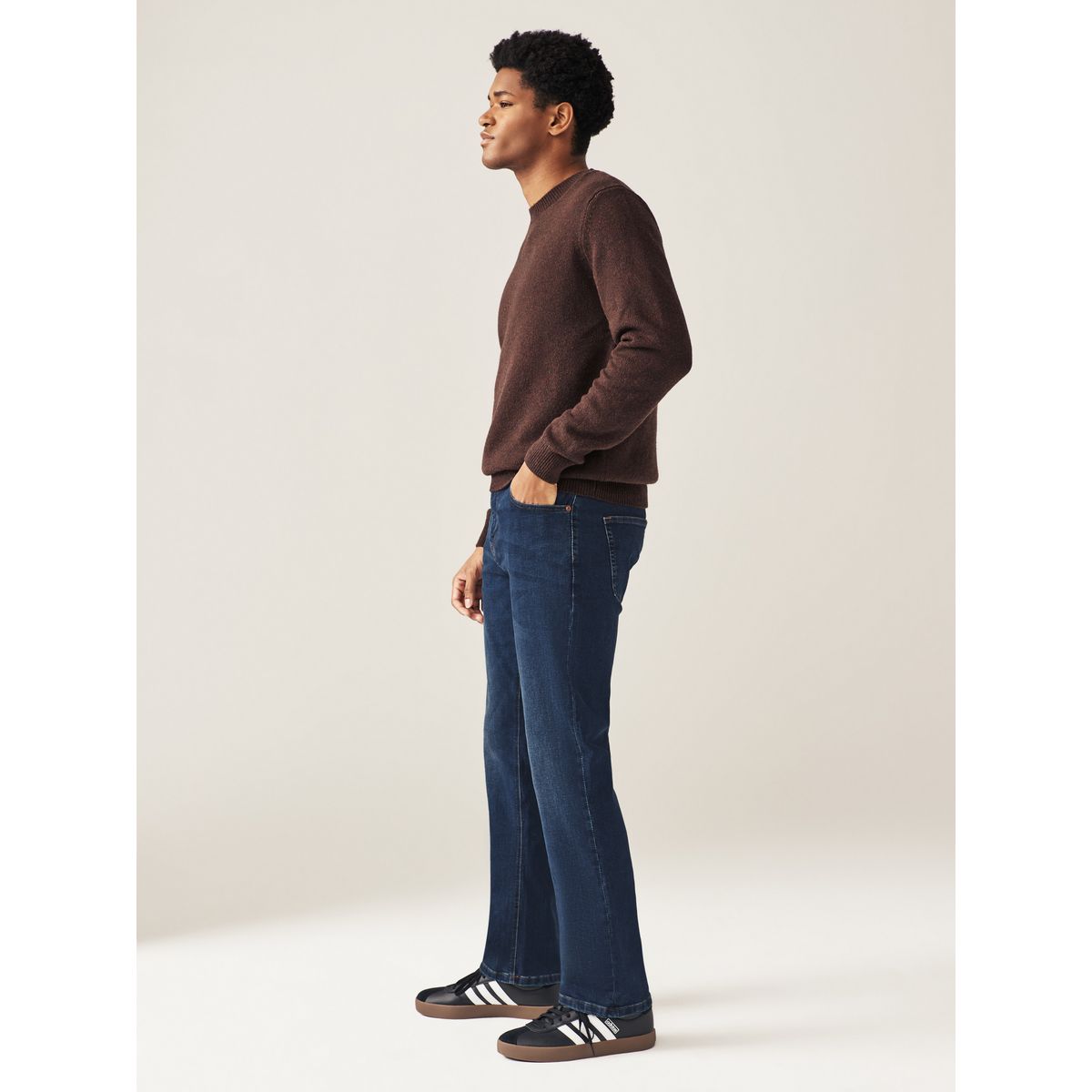Jean stretch classique bleu moyen, NEXT
