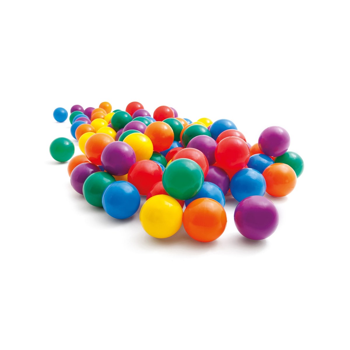 Sac de 100 balles fun 80 mm pour aires de jeux gonflables multicolore, INTEX