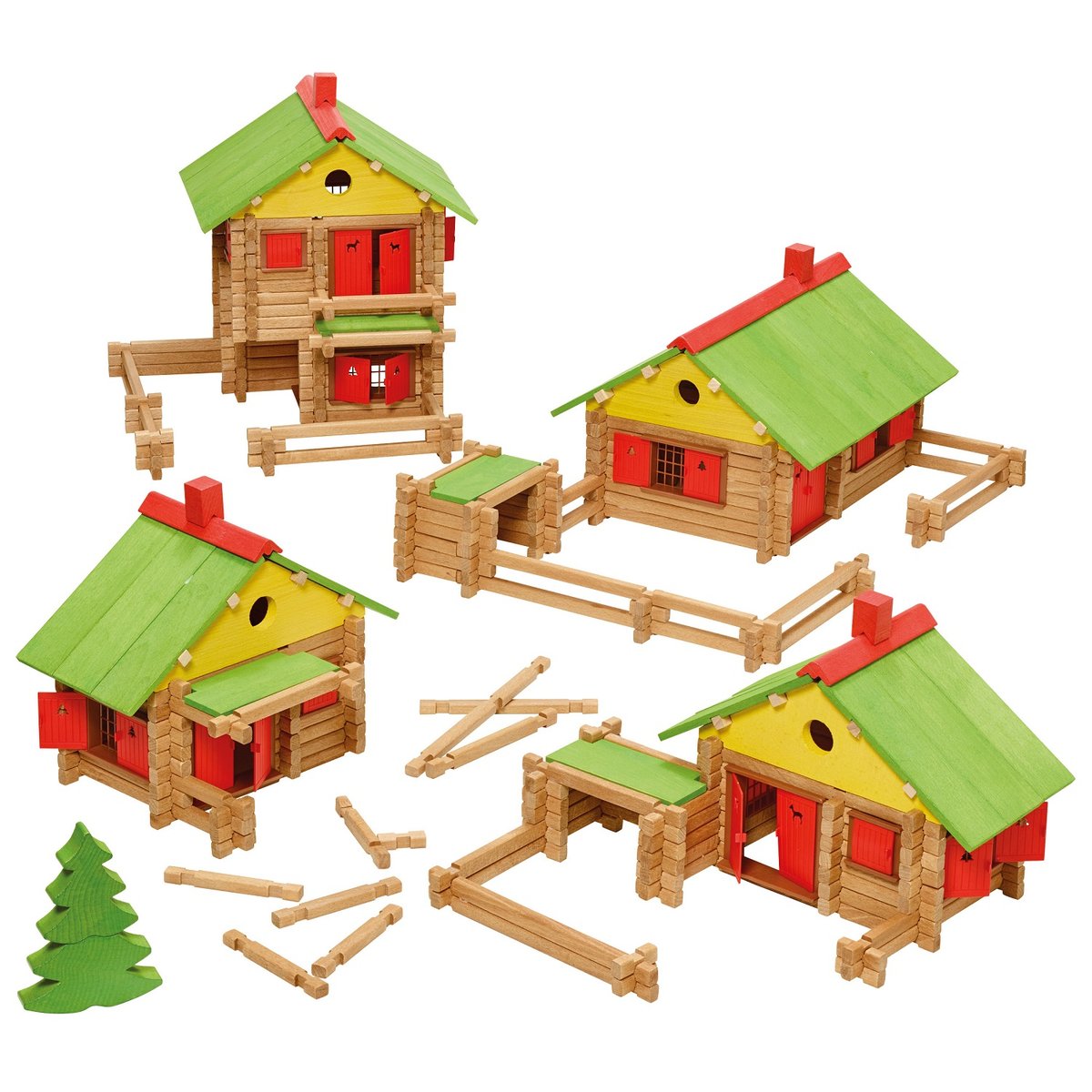 Mon chalet en bois 225 pièces marron, JEUJURA
