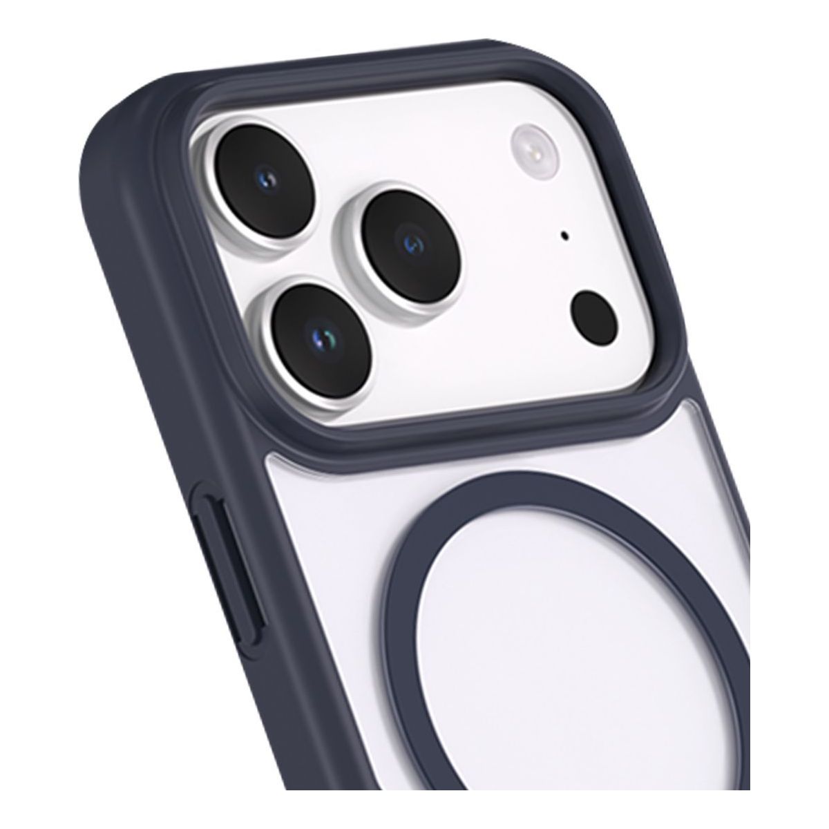 Coque iPhone 17 Pro Magsafe Bleu indigo couleur unique, FORCE CASE
