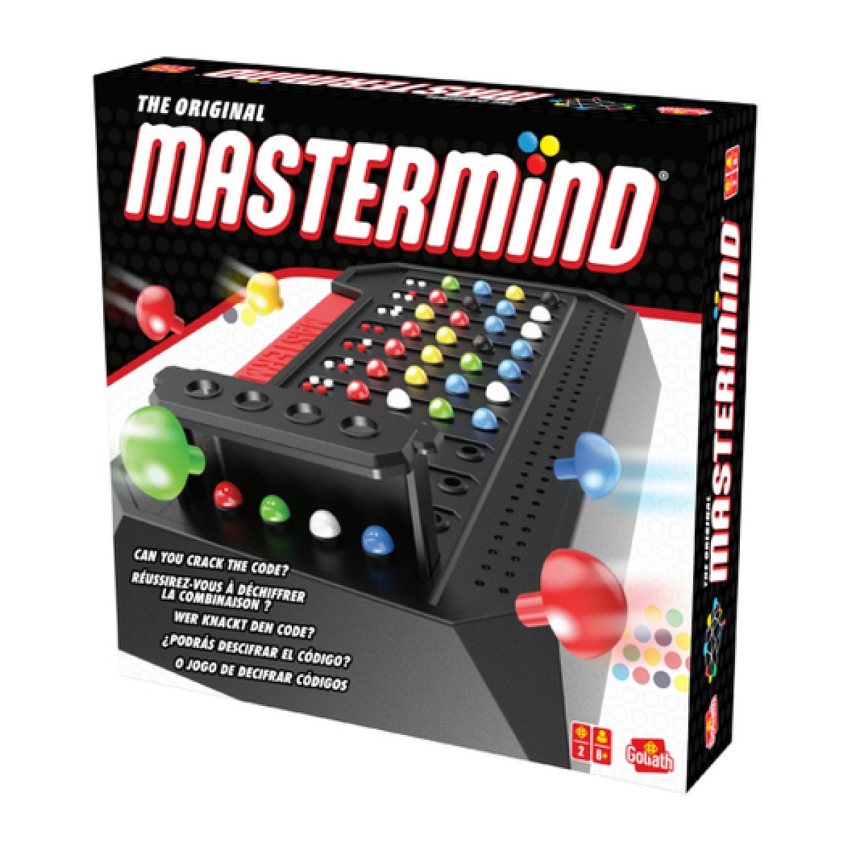 Mastermind -Le jeu de deduction couleur unique, GOLIATH